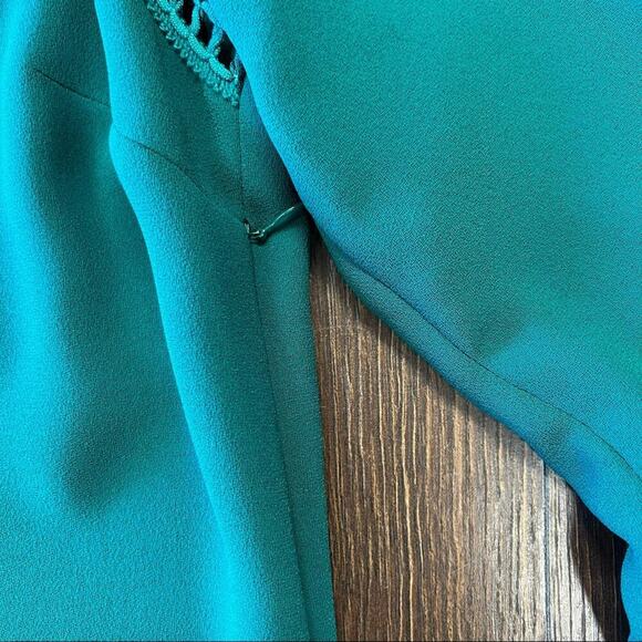 GERARD DAREL Daena Openwork Detail Dress In Green SZ 38/6 - Picture 7 of 10